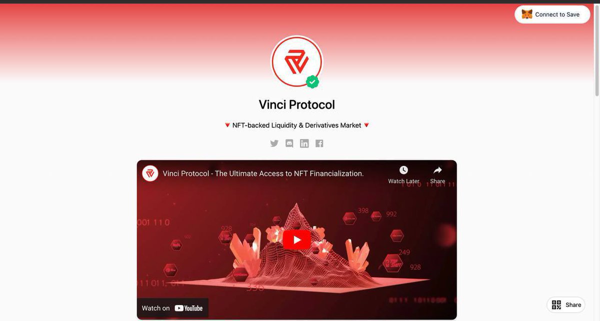 Web2 👋  ➣➣➣  Web3 🙋

🔻To provide our community a better user experience, #Vinci moved to the #web3 link solution introduced by <a href="/tapxHQ/">Tapx</a> 

🔻Explore here: tapx.link/vinciprotocol 

#web3 #NFT