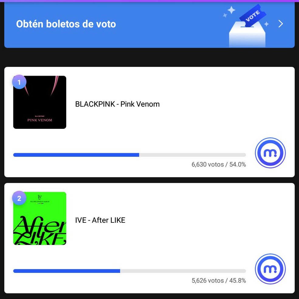 TheBlinkFanbase's tweet photo. BLINKs VOTEN POR PINK VENOM AHORA
Tenemos que agrandar la brecha

VOTA AQUI👇
Link🔗 : https://t.co/CtE45sKXcx

I'm voting for #PinkVenom     by #BLACKPINK     as My Trending Song Choice @BLACKPINK https://t.co/jx8f0Qyjus