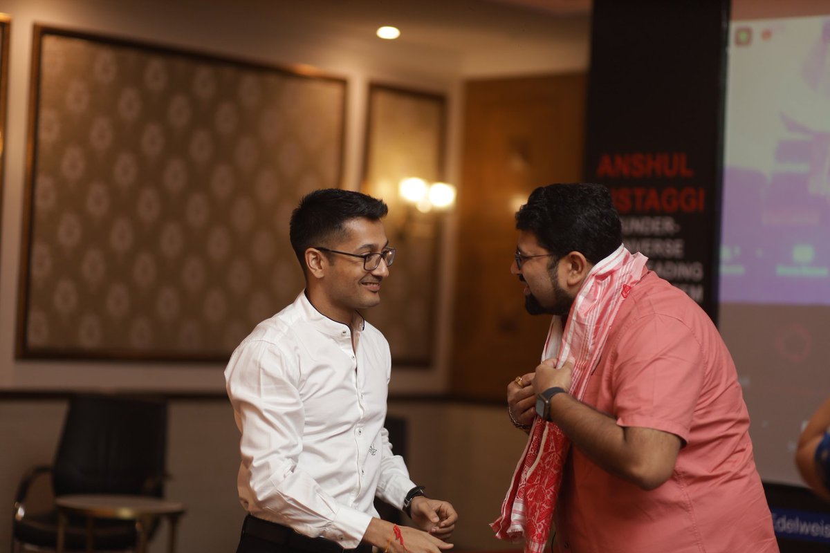 eoassam's tweet photo. We had a mind-opening time with Anshul Rustaggi talking about #Metaverse, Web 3.0 and #NFTs. Anshul is the founder of Totality Corp and a polymath with keen insights into the future. A graduate of IIT Delhi and IIM Bangalore, he is currently developing ZionVerse. https://t.co/3mMQ7BTQ4c