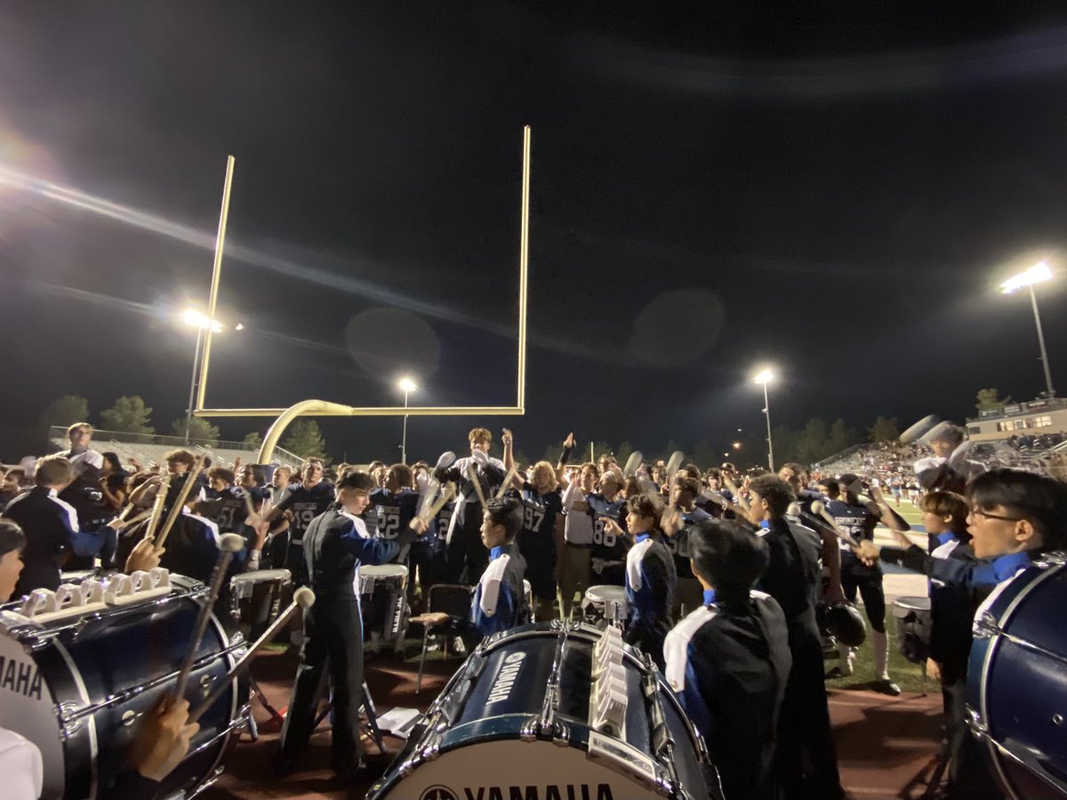vmhsband's tweet photo. @vmhsfootball with the W against Tesoro tonight, 41-20! Way to go, Broncos!

Next up, face off w/ Heritage at Bronco Stadium 9/15 🏈🙌 https://t.co/yCRU59jp5v