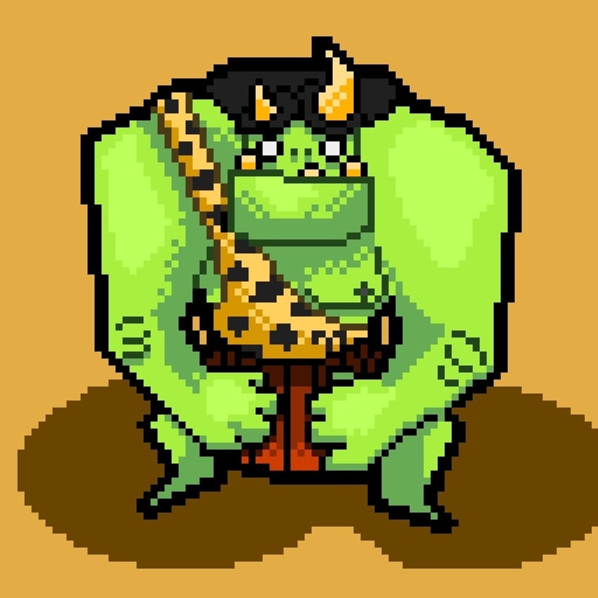 Meet Derek the smart Ogre who studies string theory lol 🤣
#pixelart #pixelartist #aseprite #gamedev #commissionopen
