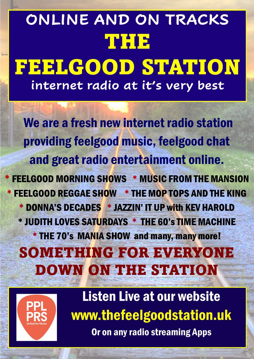 JudithThomson14's tweet photo. Join me and the rest of the Feelgood Team when we officially launch the Station on Monday 5th September at 9 a.m. Listen at https://t.co/PPTZZlrEuH or on Simple Radio and Deezer @THEFEELGOODSTA2 https://t.co/oUR57A5Rvs