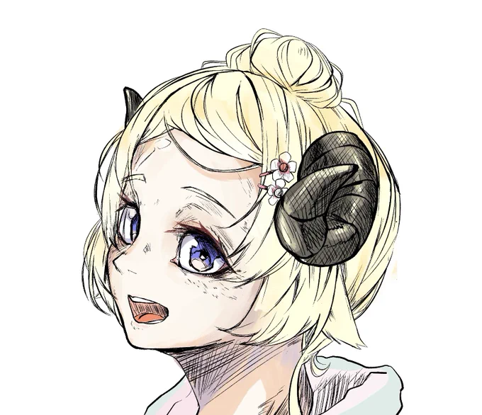 今練習してる絵柄に寄せたわためぇ 