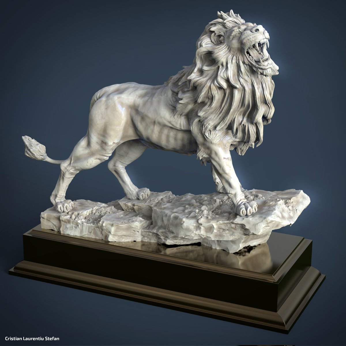 designcristy's tweet photo. The King! 🌟
#NFTART #collection #art #3d #digital #art #sculpture #leader #sculpt #zbrush #nftartwork #digitalart #animals #animation #3dprinting #3dartwork #sculpture #render #nftcreators #NFTcomunity https://t.co/6RkIb5pSah