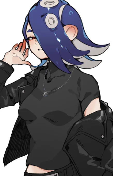 待ち合わせ場所に行ったらイケメンが居た。(カジュアルな服着たフウカさん多分めっちゃ好きっていう絵) 