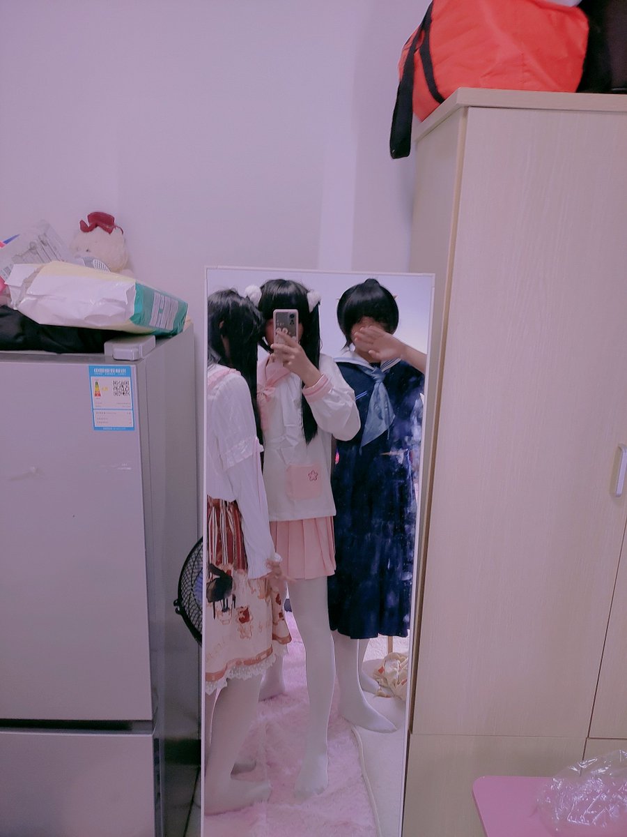 双马尾老婆蕾蕾酱 on Twitter: "这是第四次3P，咱们三个人都是白雪糕哦~ #男娘 #伪娘 #药娘 #女装子 #女装大佬 #女装男子 #女装男生 #女装男孩 #可爱的男孩子 #jk