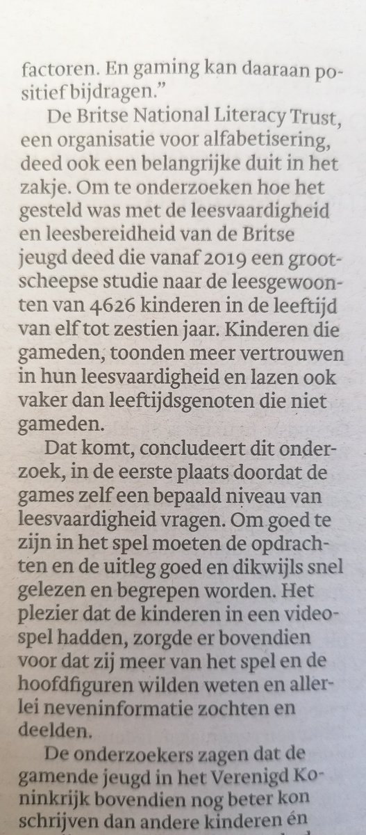 Het belang van betekenisvolle leestaken wordt mooi beschreven in Trouw vanmorgen: 

#leesoffensief