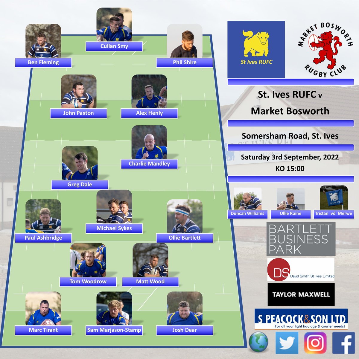 StIvesRugby's tweet photo. Right here, right now.. it's time for 2022-23 to begin..
It's the big launch and you can still ve part of it..
These guys (with maybe a couple of changes due to injury) will get the season underway against @Bosworth_rugby
#thebiglaunch
#uptheives https://t.co/7rycHYPe5g