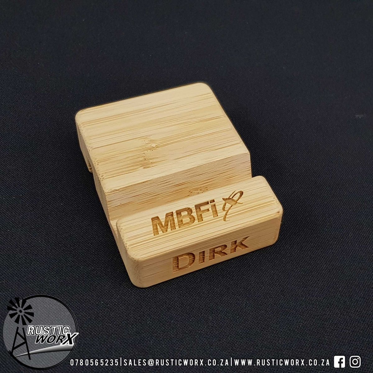 Bamboo Cellphone  & Tablet Stands 

Contact us on sales@rusticworx.co.za or visit our website rusticworx.co.za 

#bamboo #cellphonestand #gifts #corporategifts #branding #supportlocal #rusticworx