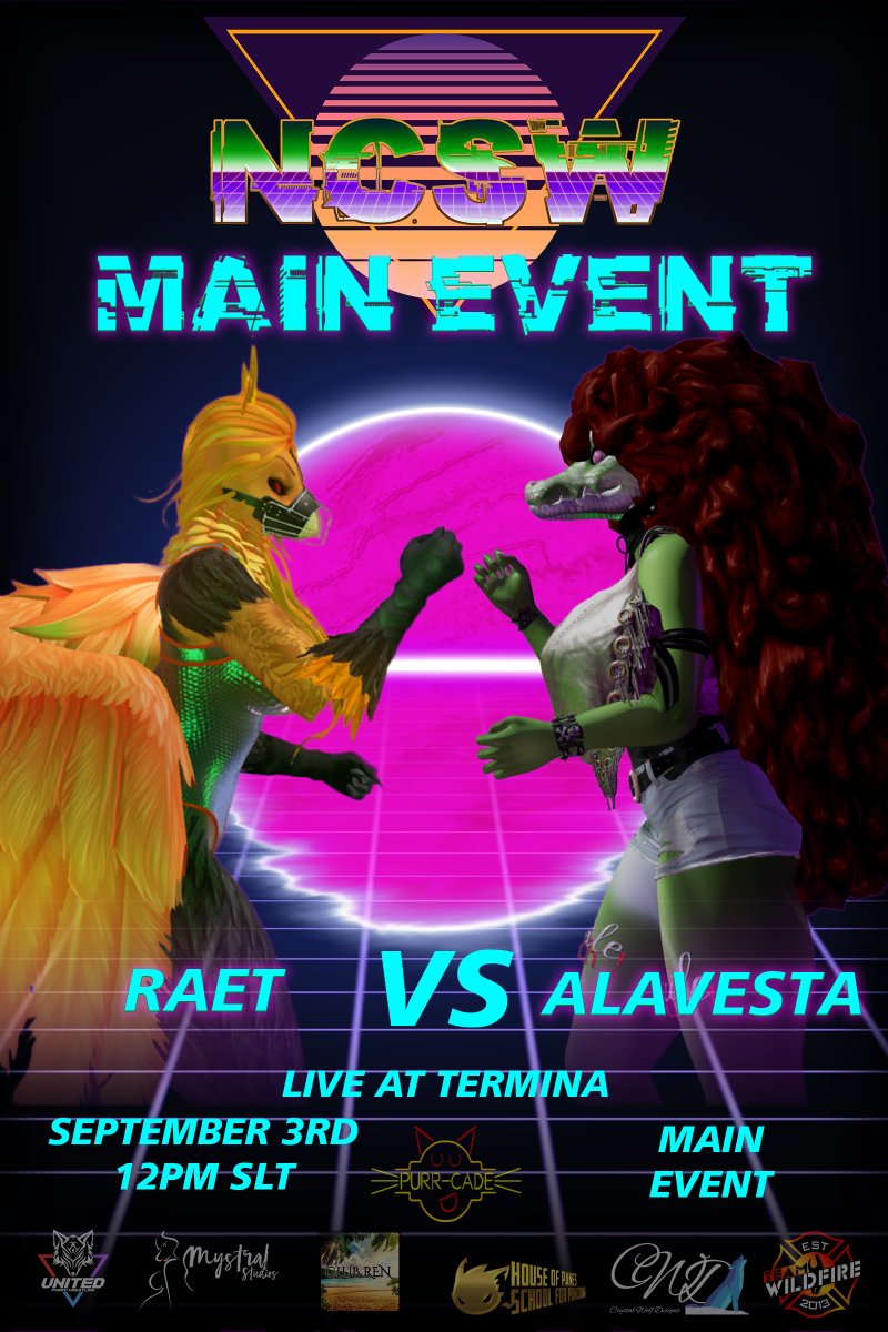 The madness hasn't stopped yet, as NCSW brings another show today at 12:00pm SLT!
System Checks has three matches lined up and is expected to live up to some very amazing levels.
So don't you miss it!

maps.secondlife.com/secondlife/Cal…
Can catch stream at youtube.com/channel/UCcCeK…