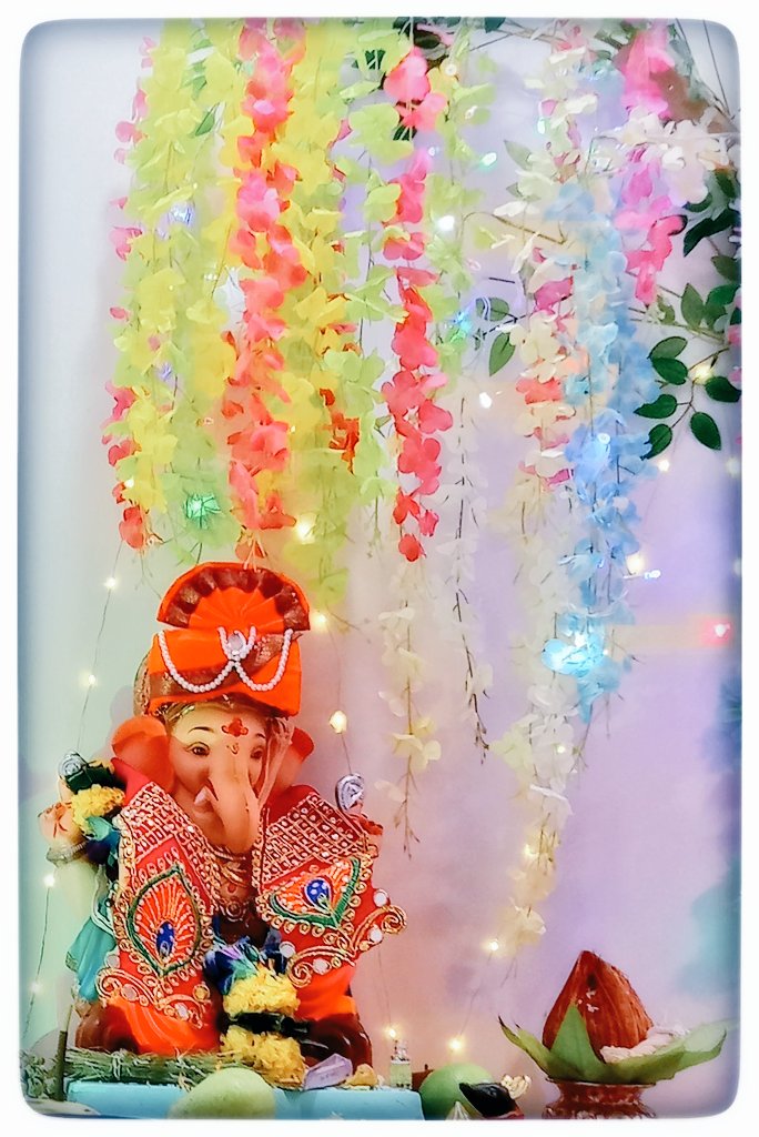 #HappyGaneshChaturthi to all. 😇🙏India has been joyfully welcoming #ganpatibappa into their homes. Lord Ganesha is one of the few Hindu deities who may be worshipped outside of #India as well, especially neighbouring countries of India-Tibet, Japan, Southeast Asia.🙏