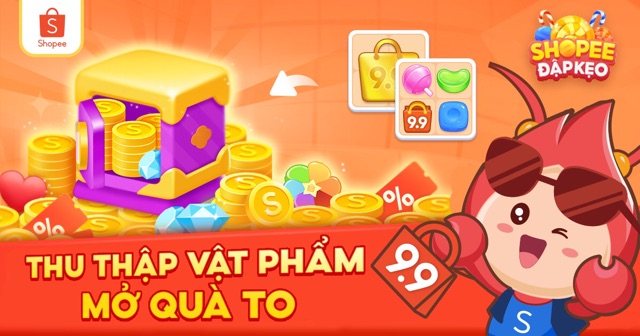 ilpe83's tweet photo. ĐẠI NÁO ĐẬP KẸO! Giúp tớ thu thập nhật nhiều Túi 9.9 để nhận thưởng xu và nhiều phần quà hấp dẫn bạn nhé! https://t.co/bZ7ai9Qxi0 https://t.co/mHIN0sd6gE