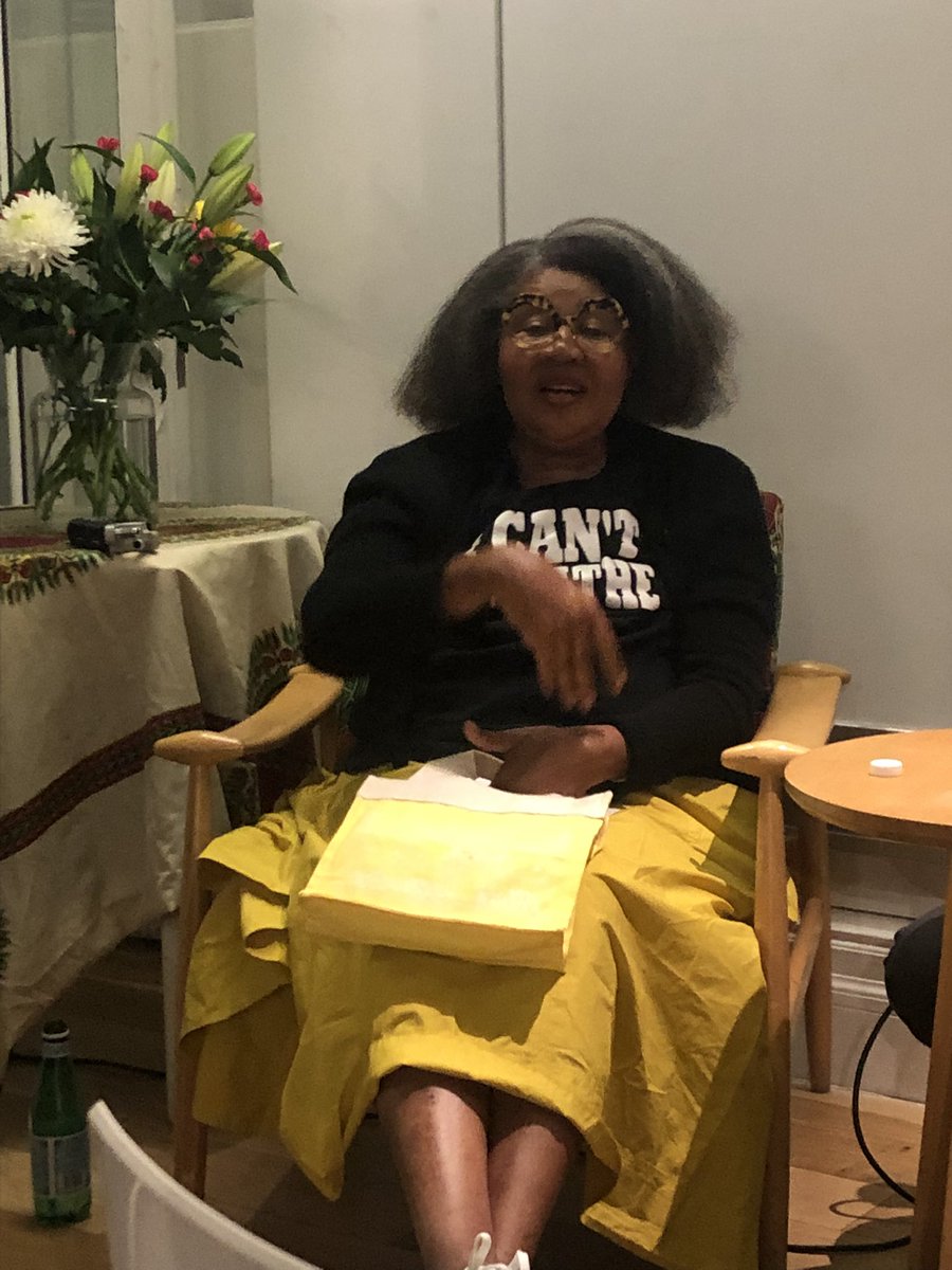 Such an honour to meet the inspiring @jamaicakincaid at this intimate event by the RSL. <a href="/RSLiterature/">Royal Society of Literature</a>