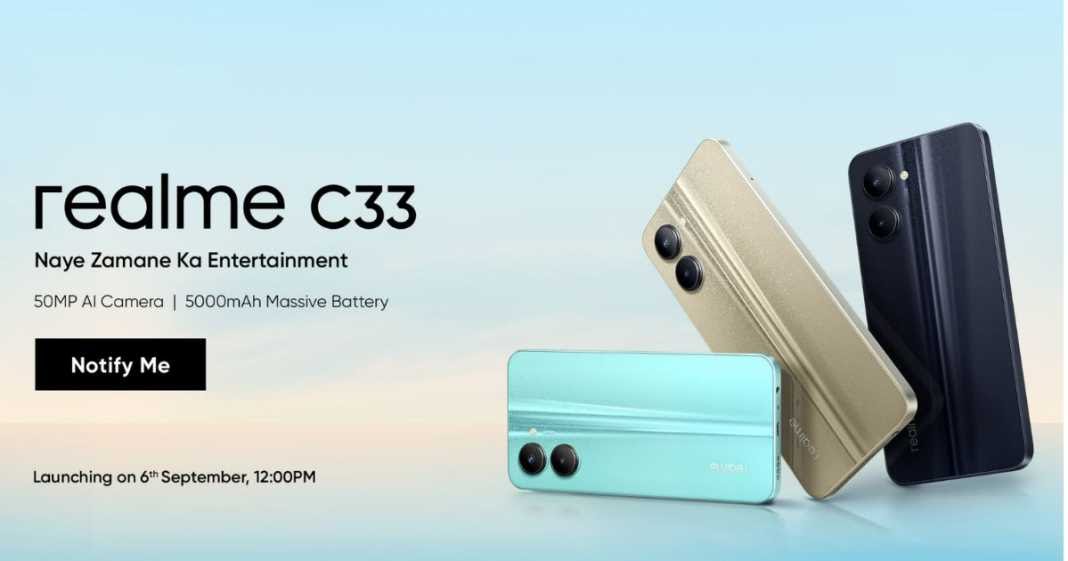 TechTipster_'s tweet image. Realme C33 with 5,000mAh, 50MP Camera pops up on Flipkart ahead of India Launch on September 6
#realme #realmeC33