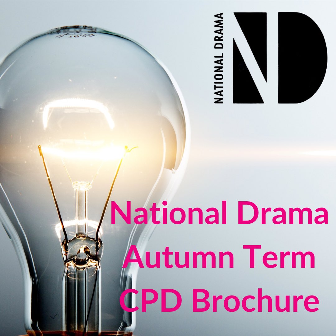 National Drama’s Autumn Term #NDCPD brochure is now LIVE!  You can view &amp; book ALL our CPD sessions for the Autumn term &amp; what a fantastic range there is. #NDMembers can book most of these sessions for FREE using the promo codes in our Sept E-Newsletter. nationaldrama.org.uk/?p=23086&previ…