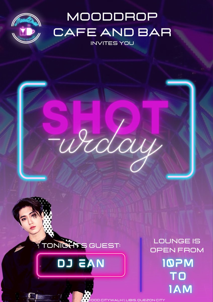 Hello, Eggies!

Time to relax and tune in for another SHOTurday!

We have new guests to look out for! Catch DJ EAN for his segment " Saturday Fusion".

MDCB's Space is open for everyone, but make sure you are OA IC and OOC to enter the bar premises. See you!