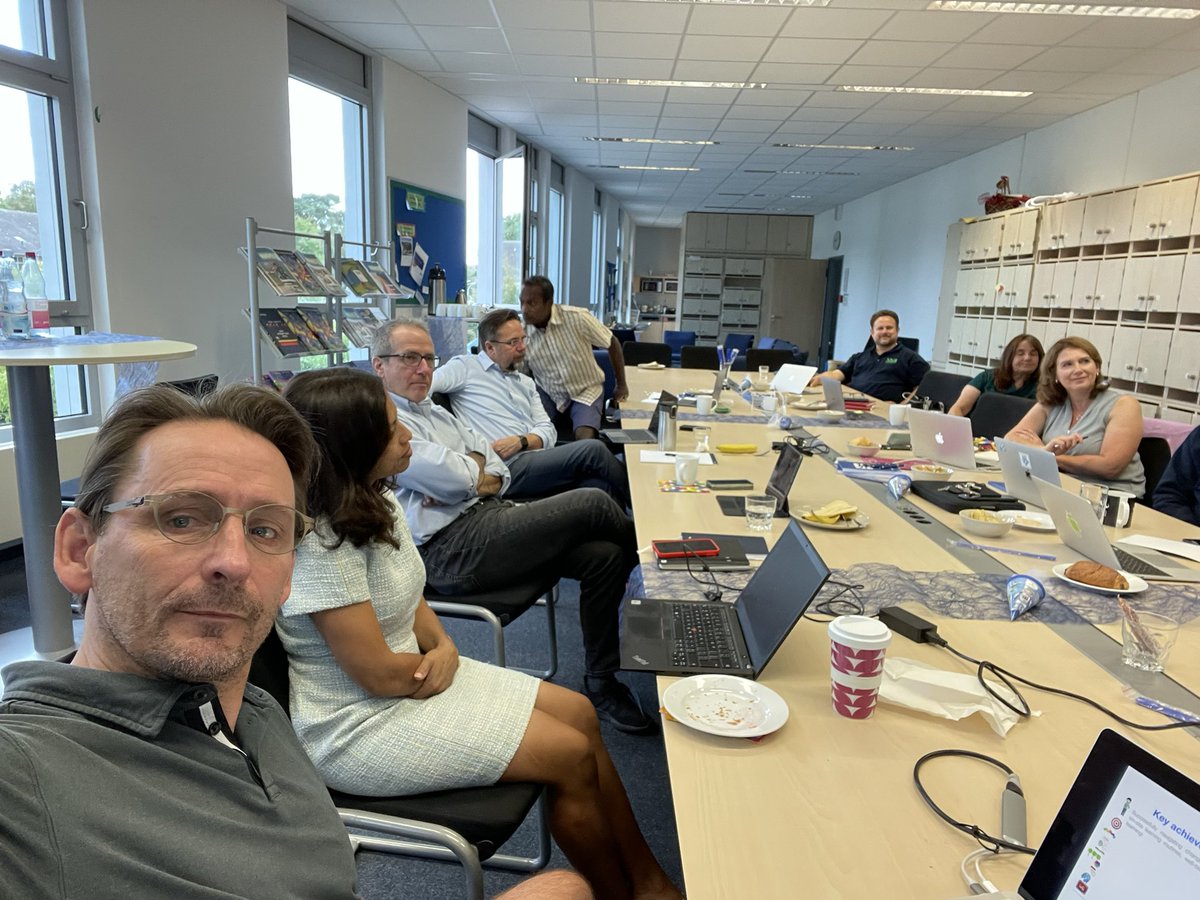 Drrobertsims's tweet photo. The BIS Leadership Team and Board of Trustees up bright and early, working for the good of our great school! #BISBonn https://t.co/NewCfwUO3H