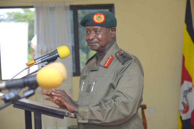 Fiona4_Fifi's tweet photo. President Museveni says the time is ripe for the government to pay officers well. This he said at the commissioning of 297 Professional Officer Cadets from the Uganda Military Academy Kabamba https://t.co/Q1bZ9fOU70