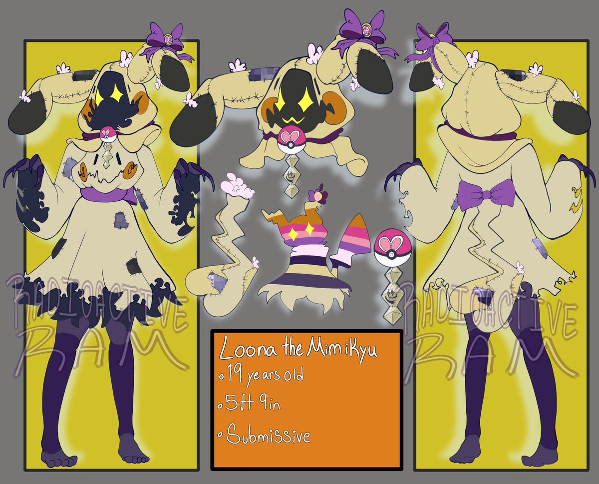 TheElizaFunny's tweet photo. ���� Loona the Mimikyu 💜 

Age:19
Gender: Female
Height: 5'9 

(Like and retweet please!~)

(Art made by the fabulous @Radioactive_Ram  💜) https://t.co/MVhGBQi3Jq