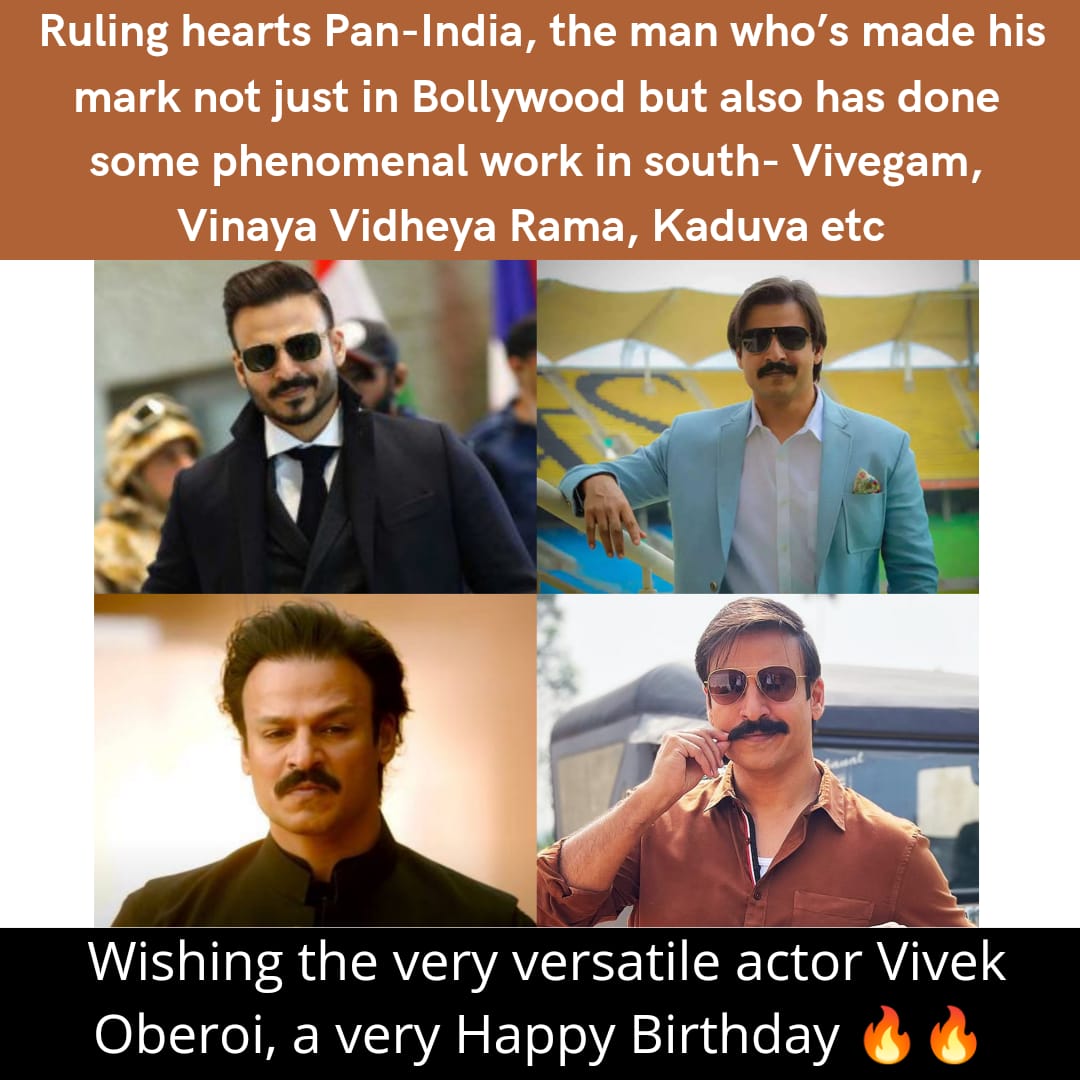 He has given his best be it web be it bollywood or be it the south Wishing him a happy birthday #HappyBirthdayVivekOberoi