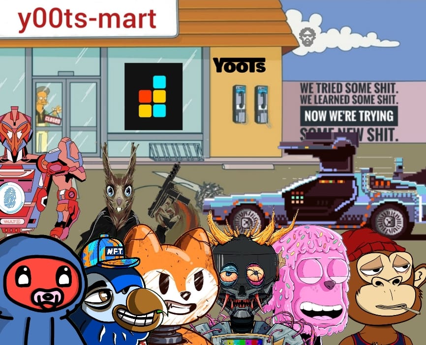 Nox_Søl 🐼❤️ (@noxwilson) on Twitter photo <a href="/AussieNftGuy/">aussienftguy</a> Today the Solana crew went outside to have a look how the new <a href="/y00tsNFT/">y00ts</a> mart will work and look like.
It seems like the store owner wasn't happy about it. So he urged us to leave soon cause we didn't have enough $Dust to pay the goods.
<a href="/frankdegods/">Frank</a> <a href="/finndegods/">FINN ⓨ (33.3%)</a>
<a href="/TheYoloDAO/">TheYoloDAO</a> <a href="/AussieNftGuy/">aussienftguy</a> Today the Solana crew went outside to have a look how the new <a href="/y00tsNFT/">y00ts</a> mart will work and look like.
It seems like the store owner wasn't happy about it. So he urged us to leave soon cause we didn't have enough $Dust to pay the goods.
<a href="/frankdegods/">Frank</a> <a href="/finndegods/">FINN ⓨ (33.3%)</a>
<a href="/TheYoloDAO/">TheYoloDAO</a>