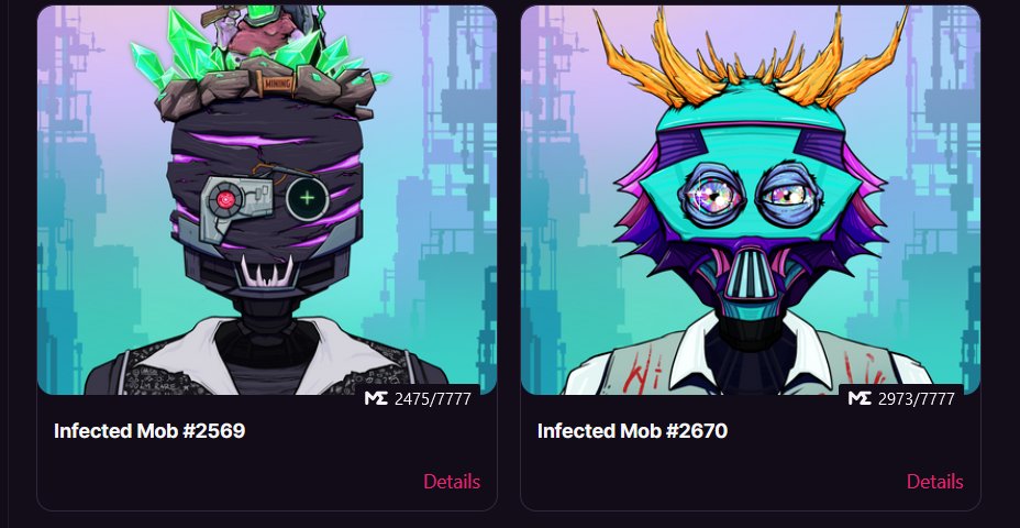 armoredkitten8's tweet photo. Just needed to buy more @InfectedMob , I think these can still go higher at around 20 sol per mob, Does Mob Fam follow each other? #mobmafia https://t.co/4YHy9TRrLV