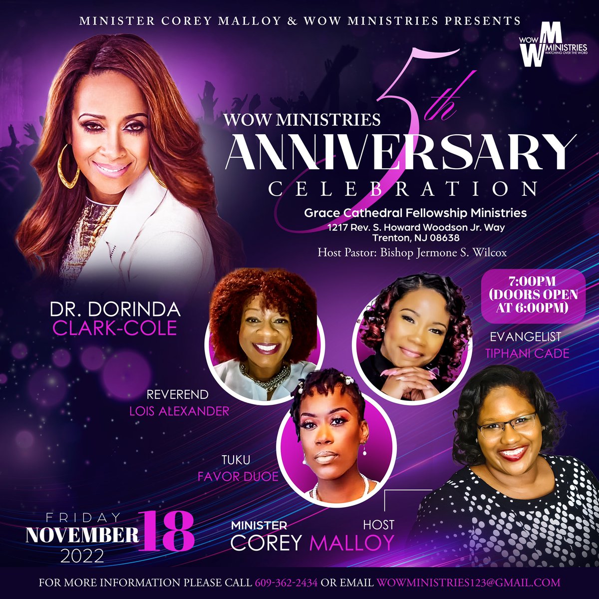 Hope to see your face in the place!! Join us!! Friday, November 18, 2022 This will be EPIC!! #WOWMinistries 🔥🔥🔥🔥🔥