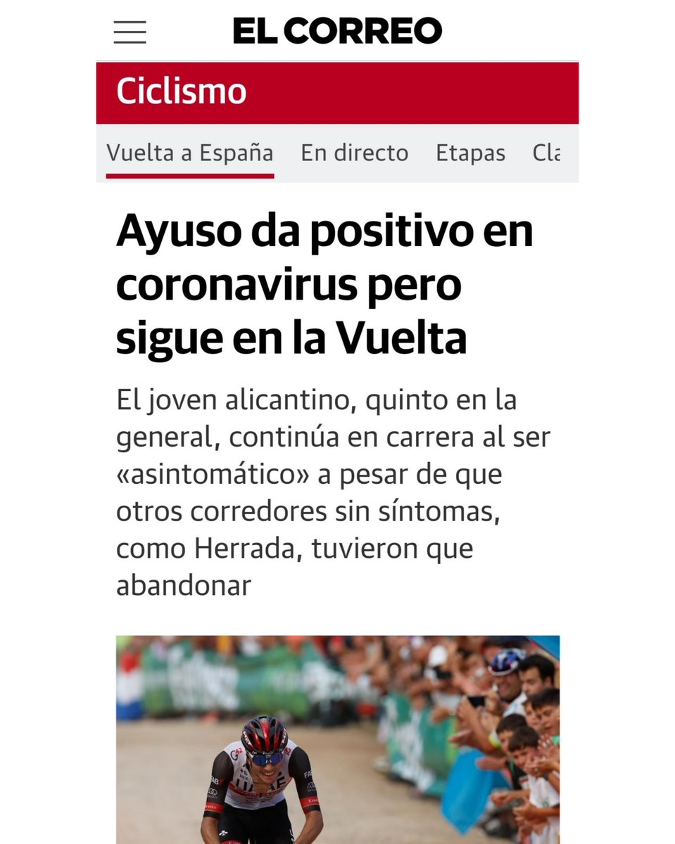 Gran criterio científico, claro que si. Veo que aún continúan con la tontería del asintomático. Y uno sigue y otros han tenido que abandonar en la misma situación. Muy lógico todo. La siensia la llaman.