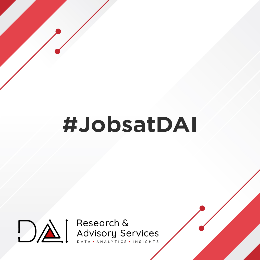 DAI is #hiring a Research Manager - to identify new topics and develop and obtain funding for proposals supporting policy-relevant research projects that employ a range of social research methods.

#Applications invited! Learn more at daiadvisory.org/work-with-us

#JobsAtDAI