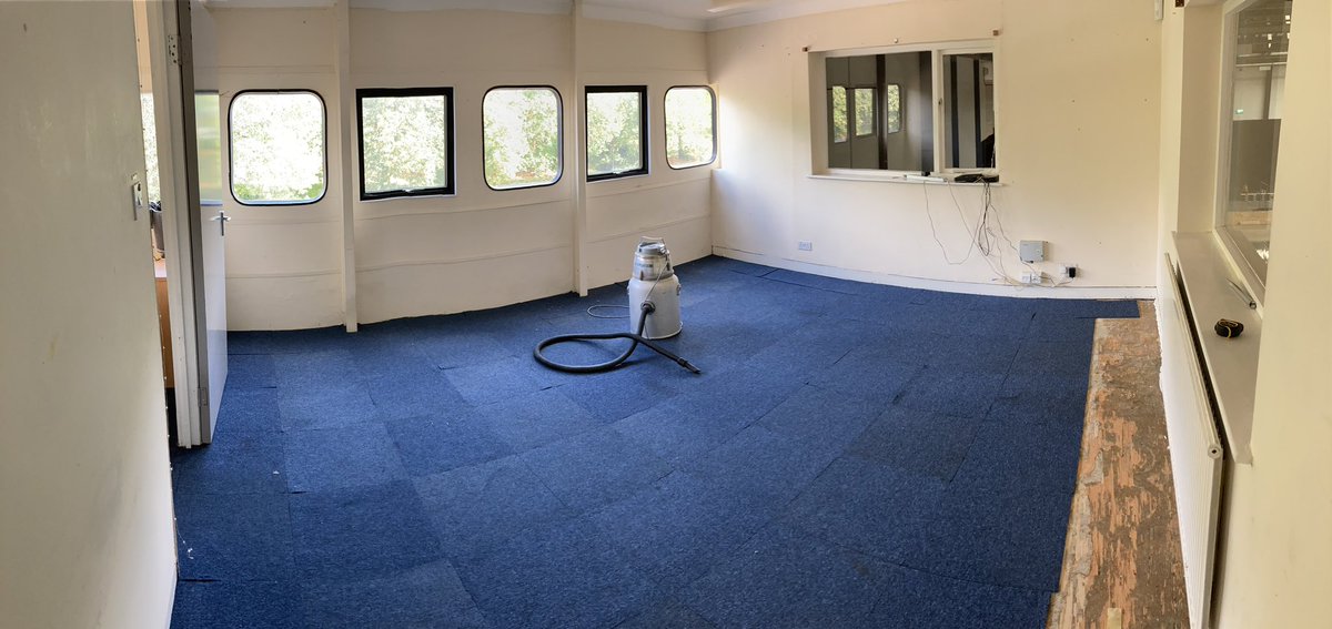 Here’s a before picture of our new space. Today we start prepping and planning. #Filmmaking