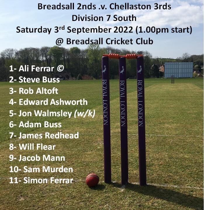 BreadsallCC's tweet photo. Team news (Week 20)

Our 1’s travel to Abbots Bromley to take on their 1’s (12.30pm start), whilst our 2’s host Chellaston 3’s (1.00pm start). If you’re playing today then go well!

As usual, the bar at Breadsall will be open from 3pm onwards ☀️ 🏏🍹 🍺 🥤

#AllBreadsallArentWe https://t.co/GrsdZ8YJZf
