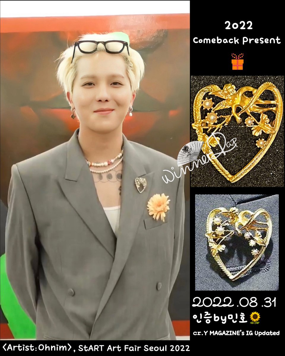 winner2rap's tweet photo. Artist Ohnim💛 @official_mino_ Thank you so much~🥺 You’re the best as always!!!💕
-인증by민호 31.08.2022🧡🌻-
2022 Comeback Present🎁
#WINNER #위너 #HKIC #Winner2rap
@yginnercircle #WINNERSTYLE #MINOFASHION #SONGMINHO #송민호 #MINO #미노 @yg_winnercity https://t.co/QFcAzo8Dfj