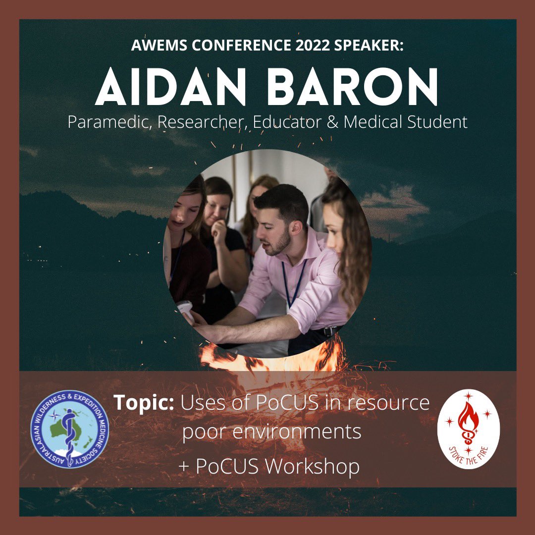 Australasian Wilderness & Expedition Medicine Soc. (@awemsofficial) on Twitter photo <a href="/Aidan_Baron/">Dr Aidan Baron</a> is a paramedic, researcher, educator and current medical student who is the International Course Director for <a href="/ThePoCUSCourse/">The PoCUS Course</a>. He will be presenting on pre-hospital PoCUS at this year’s AWEMS Conference + running a pre-conference intensive POCUS workshop! <a href="/Aidan_Baron/">Dr Aidan Baron</a> is a paramedic, researcher, educator and current medical student who is the International Course Director for <a href="/ThePoCUSCourse/">The PoCUS Course</a>. He will be presenting on pre-hospital PoCUS at this year’s AWEMS Conference + running a pre-conference intensive POCUS workshop!