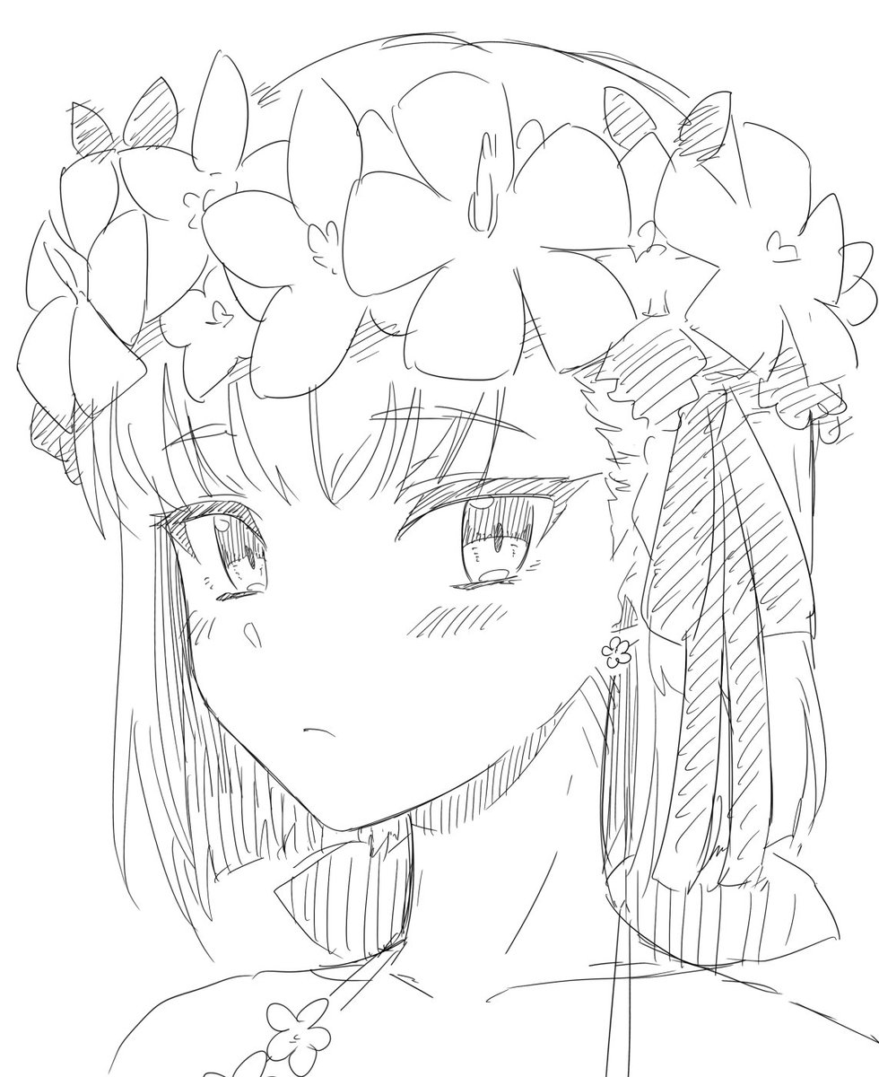 顔を可愛く描けるようになりたいから練習するぞ! 58 