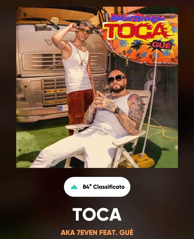 Aka7ChartData's tweet photo. #AKA7EVEN 

New update: 

#Toca si trova alla posizione #84 (+8) nella classifica settimanale FIMI. 

(26 Agosto - 1 Settembre 2022)

———— https://t.co/n9gy3p1lUy
