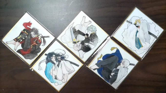 おねんね男士落書きシリーズプレゼント企画でお譲り先探します。①清光、安定、源氏、まんばちょぎ②文土佐③江のもの計3名番号でリプください。早いもの順ではなく、多数の場合は抽選なのでお気軽にどうぞ。 