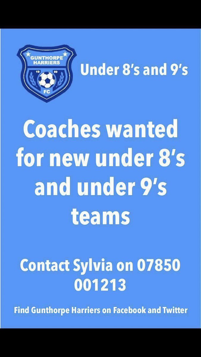 ClubGunthorpe's tweet photo. Urgently seeking volunteers, please re tweet! #grassrootsfootball @PDJALUK @Teamgrassroots_ https://t.co/N9wpRsCmlu