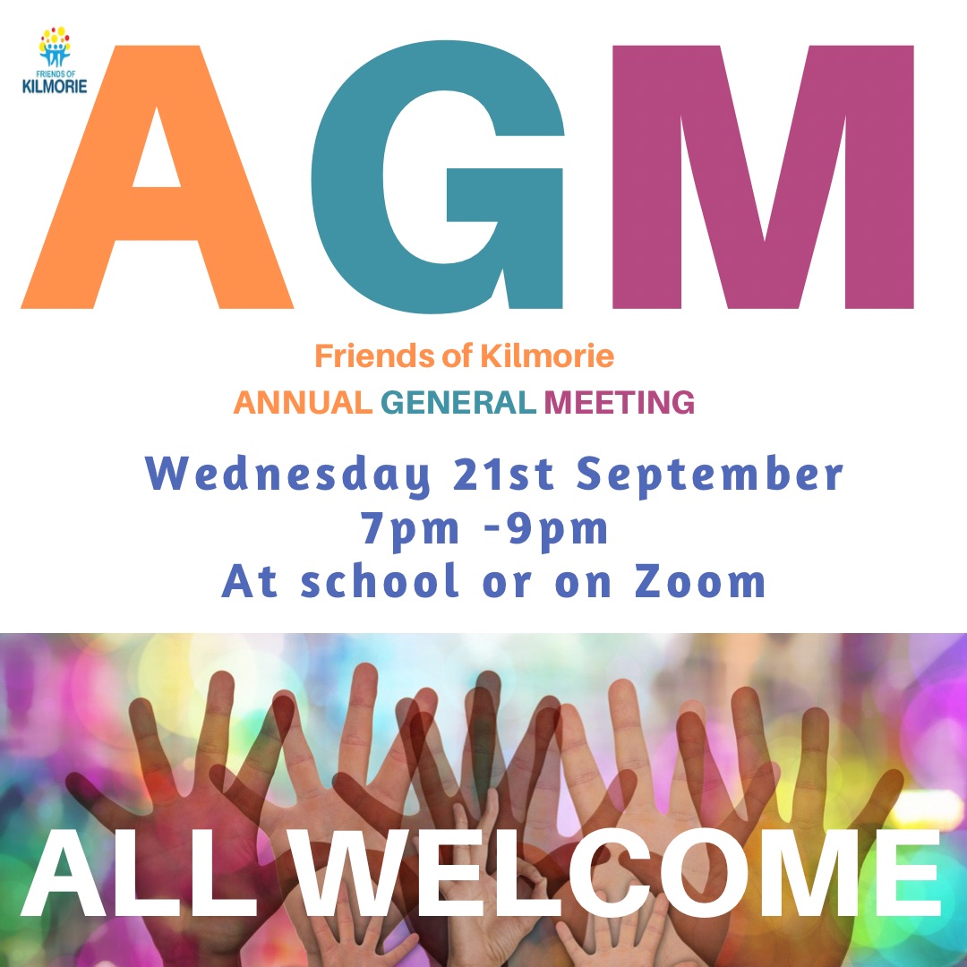 FOK is holding its AGM on Wed 21st September at 7pm - join us in school or on Zoom to hear about our fundraising last year, elect our new committee and shape our plans for 2022/23.