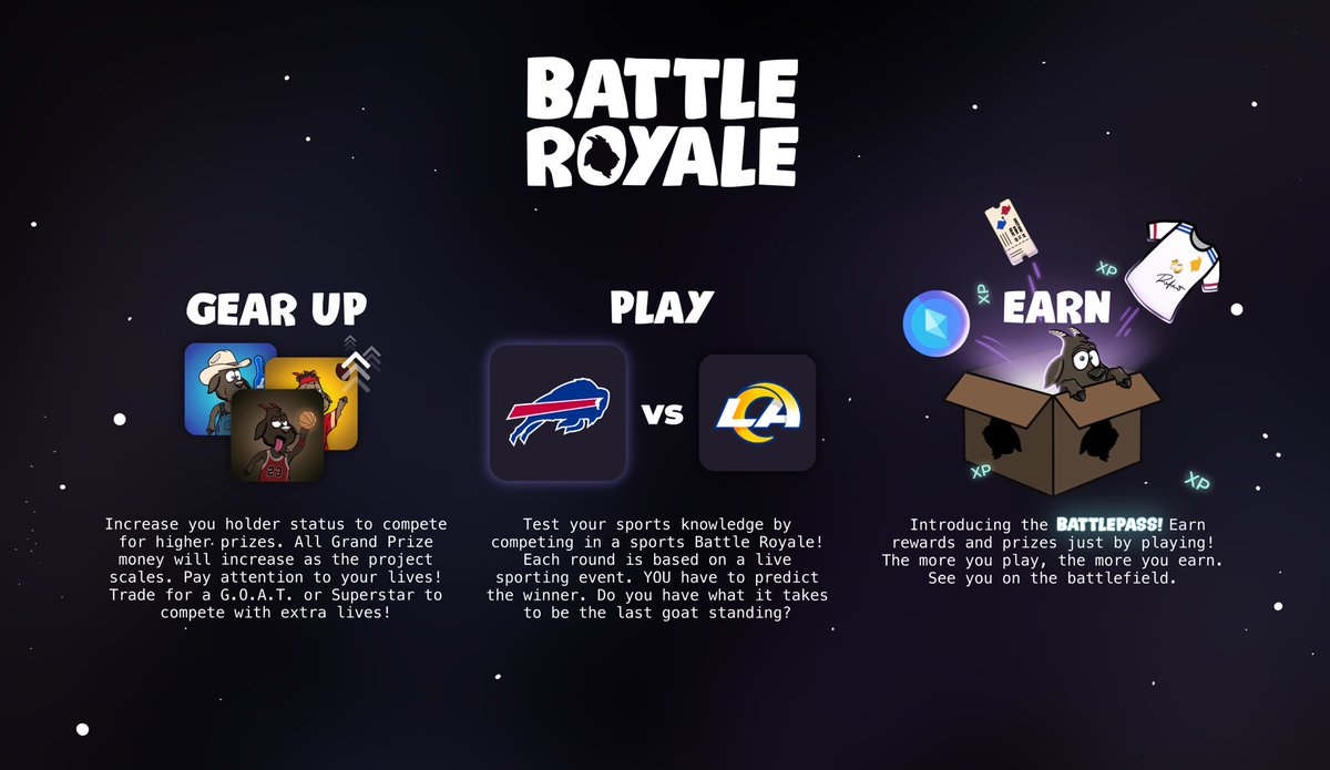 CryptobiliaNFT's tweet photo. BATTLE ROYALE!

Holders will earn rewards and prizes just by playing! The more you play, the more you earn💎 https://t.co/62lVTv9x9j