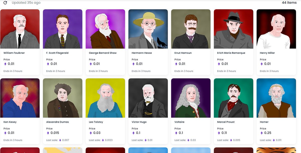 The sale of the remaining writers will end in a few hours!📚

I will accept any offer. Even if it's $5. It may be a small amount, but it means a lot to me for this collection and charity!😊

I love my work and I want you to love this project too!❤️

#NFTCommunity #NFT #Writers