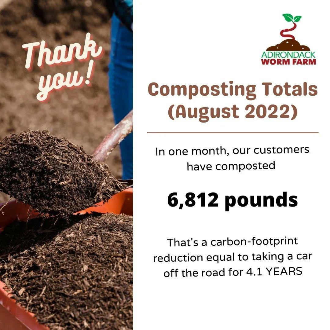 adkwormfarm's tweet photo. The #composting movement continues to grow in #glensfalls #hudsonfalls #lakegeorge #southglensfalls #fortedward #queensbury area! Thank you to all of our customers for a great August. https://t.co/LACpg3q3WQ