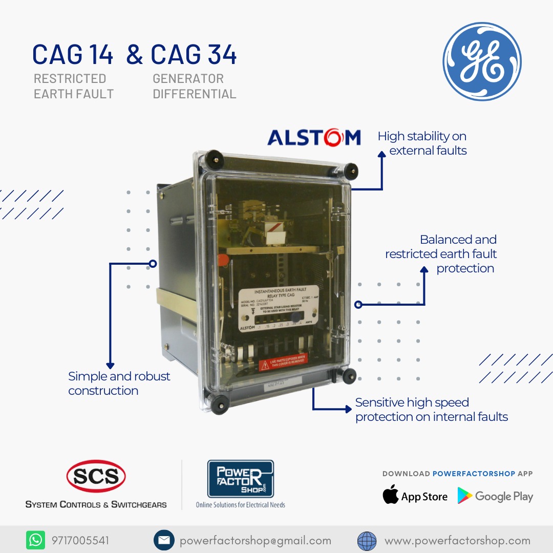 PFShopOnline's tweet photo. CAG14 relay
You can contact us with your valuable enquiries at 9717005541 or email us at powerfactorshop@gmail.com
Buy online: https://t.co/3nXo8QQY1X
#SCS #powerfactorshop #alstom #relay #faultprotection #protection #ge #relays #cag14 #cag34 #restrictedearthfault https://t.co/bsPoI5ctP8