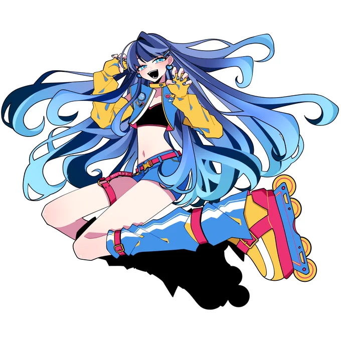 七海うららさんの「いただきバベル」coverの衣装デザインとMVイラスト描かせていただきました～!!MVも歌声もめちゃくちゃ凄いので是非  