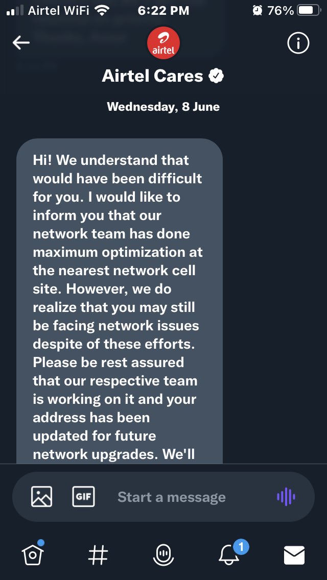 Anil Baveja (@anilbaveja) on Twitter photo <a href="/airtelindia/">airtel India</a> <a href="/Airtel_Presence/">Airtel Cares</a> You posted this on Jun 6 and today is Sep 3. You could not resolve this in a township with 26,000 flats. Basically your people are on payroll of <a href="/reliancejio/">Reliance Jio</a> <a href="/airtelindia/">airtel India</a> <a href="/Airtel_Presence/">Airtel Cares</a> You posted this on Jun 6 and today is Sep 3. You could not resolve this in a township with 26,000 flats. Basically your people are on payroll of <a href="/reliancejio/">Reliance Jio</a>