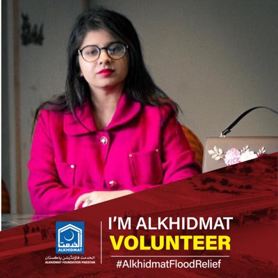 Alinanasir01's tweet photo. I Alina Nasir am volunteering at Alkhidmat foundation for the relief of flood affected families across Pakistan. #AlkhidmatFloodAppeal https://t.co/fT76niKLhb