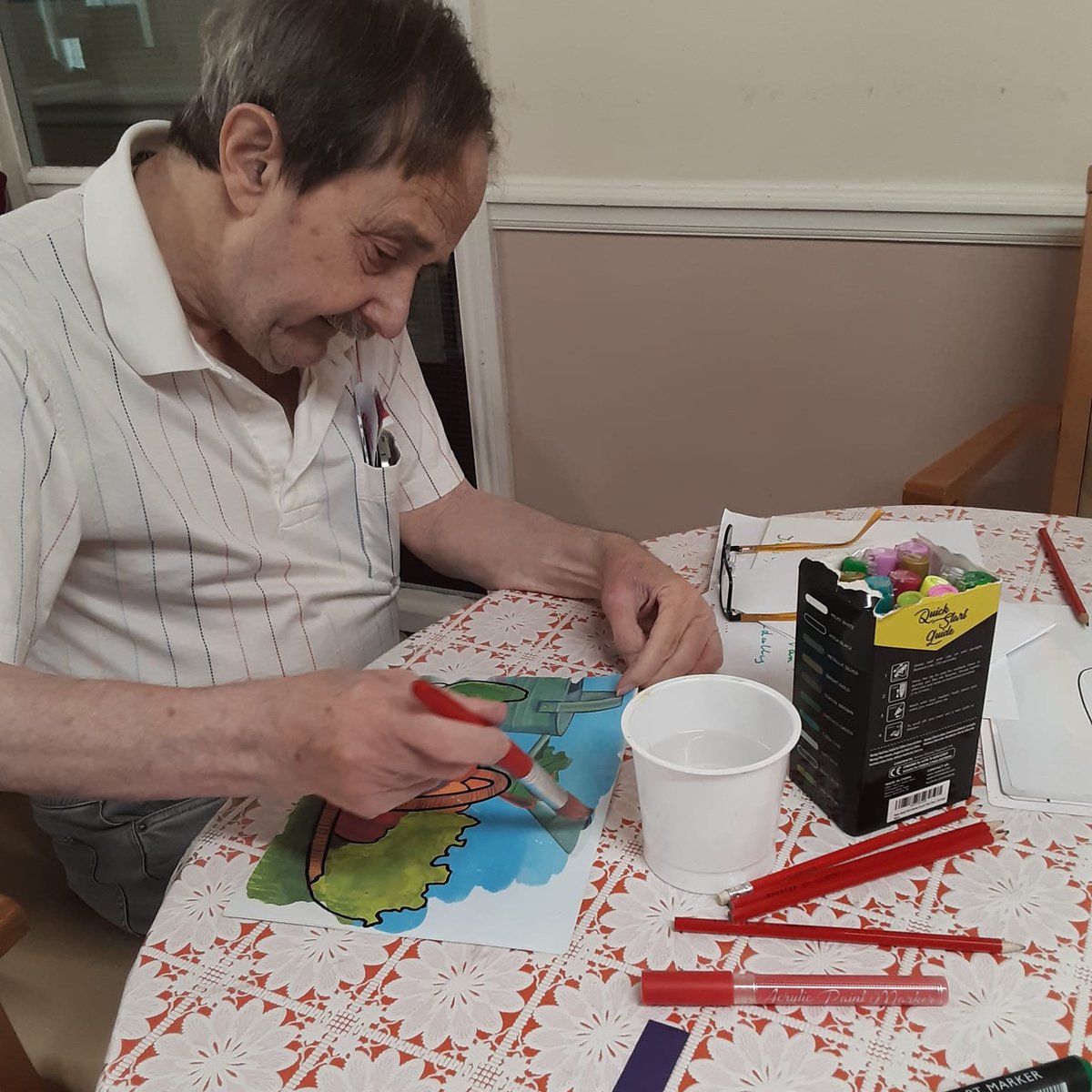 QuantumCareLtd's tweet photo. Heath House have been getting creative! Don't their masterpieces look wonderful? 🎨🖌️
#HeathHouse #BusheyHeath #Herts #ElderlyCare #QuantumCare #NotForProfit https://t.co/YuHeXZDCJ4