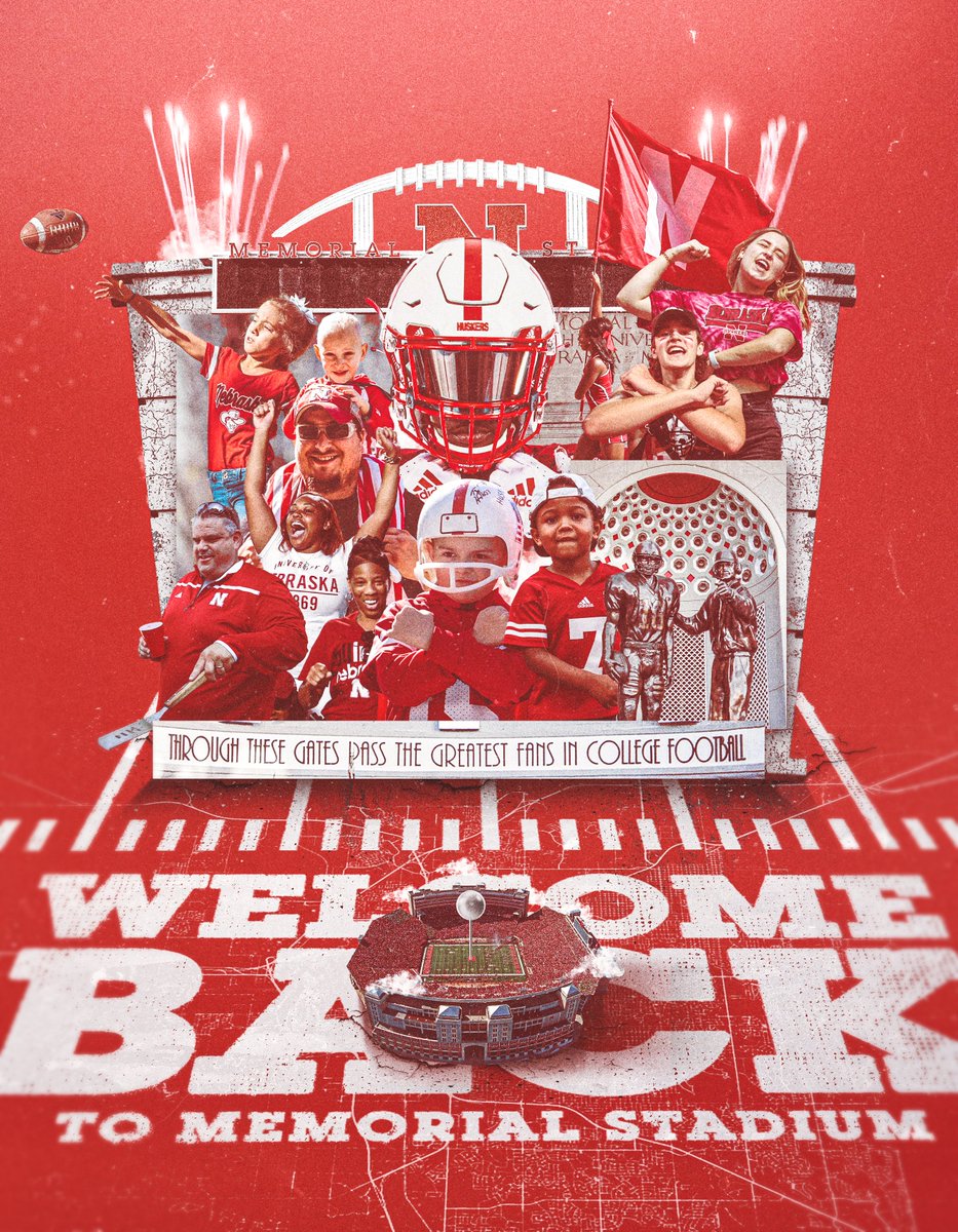 HuskerFootball's tweet image. Through these gates pass the greatest fans in college football.

Welcome back Husker Nation.