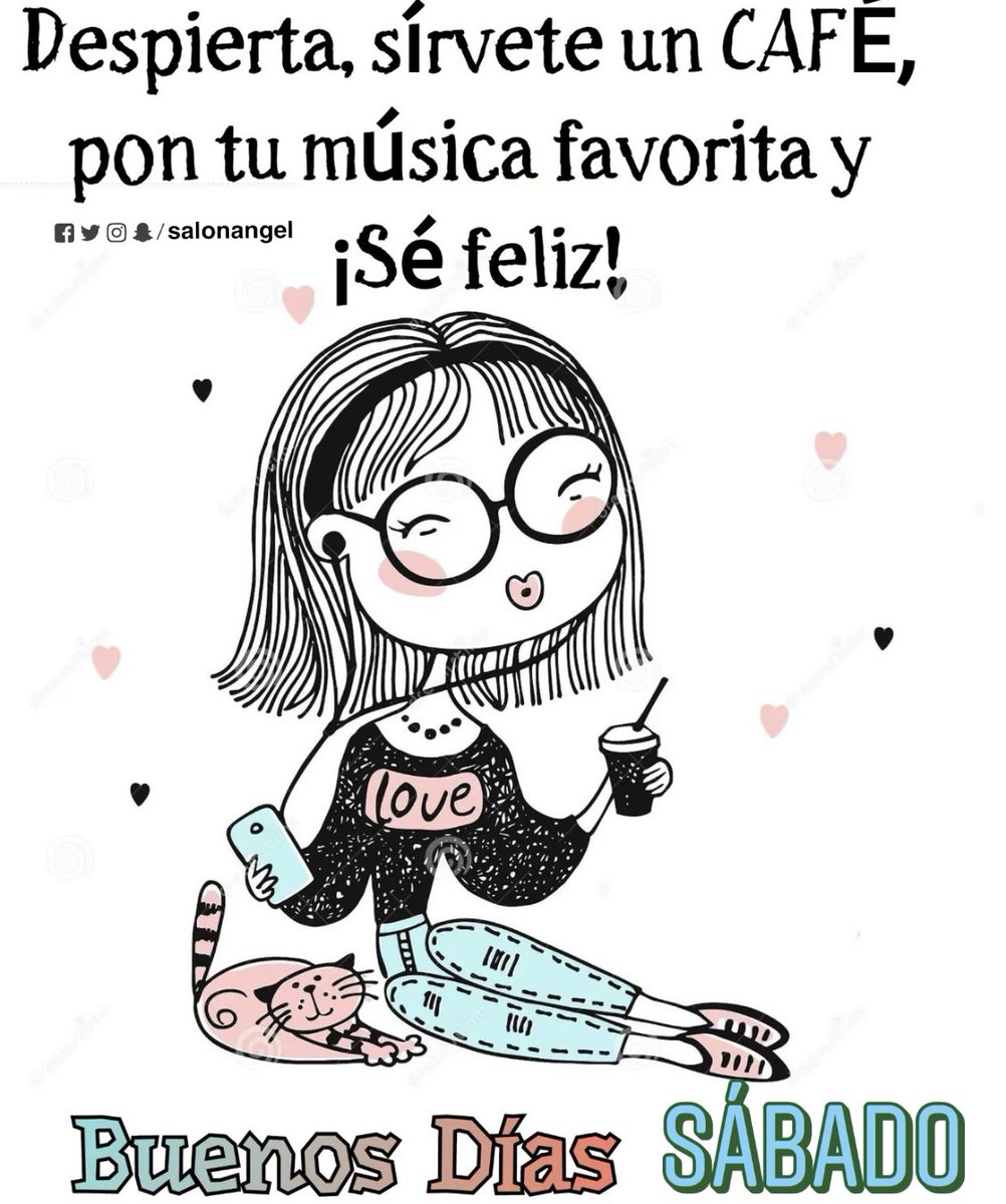 salonangel's tweet photo. #FelizSábado
¡BUENOS DÍAS! 🌞💗☕️
Cualquier cosa que decidas hacer hoy, asegúrate que te
haga FELIZ y... ¡Que no falte el café!
Buen fin de semana bellez@s 
#SalonAngelStudio https://t.co/cpgjXWQyx1