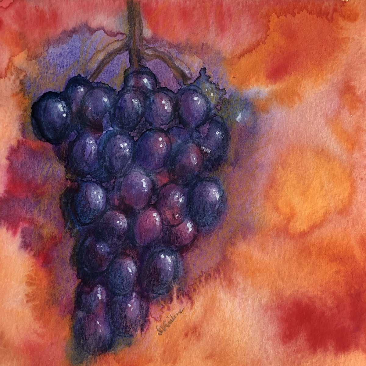 CavalloLoco22's tweet photo. SOLD: "Honey Do" - Congratulations to the happy new owner! This painting will brighten her office and her work days. Sill available: „Grape Expectations“; link in the article. https://t.co/ZvTY0ZEbiu #art #artislife #artsale #happy #watercolor #workday https://t.co/VvO754oufY