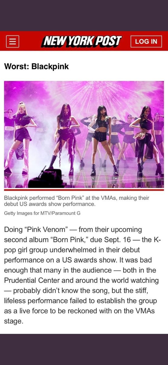 SarahLucio7's tweet photo. @PopBase Here's the truth of their performance in New York Post.Very embarassing. https://t.co/wKGqDbpvYv